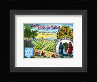 Red table wine from Rishon de Zion Palestine Framed Print