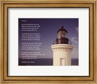 Invictus Poem (lighthouse) Fine Art Print
