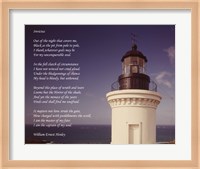Invictus Poem (lighthouse) Fine Art Print