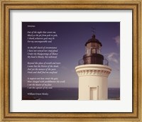 Invictus Poem (lighthouse) Fine Art Print