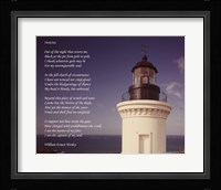 Invictus Poem (lighthouse) Fine Art Print
