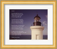 Invictus Poem (lighthouse) Fine Art Print