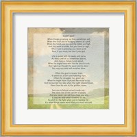 Don't Quit Poem (field) Fine Art Print