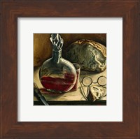 Still Life with Jug of Wine, Bread and Glasses Fine Art Print