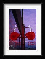 Coffee Cup Neon Sign Lit Up at Dusk Fine Art Print