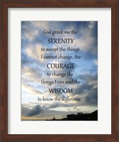 Serenity Prayer - skies Fine Art Print