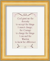 Serenity Prayer quote Fine Art Print