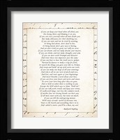 If - Script Border Fine Art Print