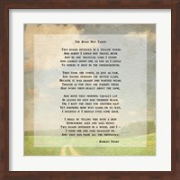 Robert Frost Road Less Traveled Poem Fine Art Print