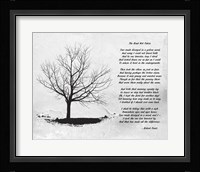 Robert Frost The Road Not Taken Framed Print