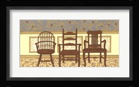 Arts & Crafts Chairs I Framed Print