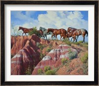 Colored Clay & Quarterhorse Fine Art Print