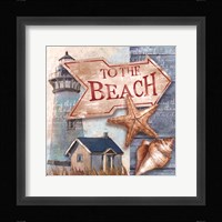 To the Beach Framed Print