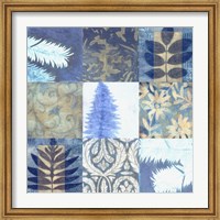 Blue Textures 9 - Patch Fine Art Print