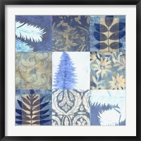 Blue Textures 9 - Patch Fine Art Print