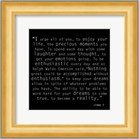 Be Enthusiastic, Jimmy V Quote Fine Art Print