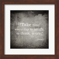 Take Time, Jimmy V Quote Fine Art Print