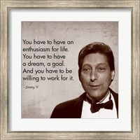 Enthusiasm for Life, Jimmy V Fine Art Print