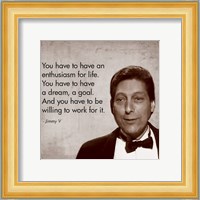 Enthusiasm for Life, Jimmy V Fine Art Print