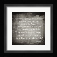 Enthusiasm Jimmy V Quote Fine Art Print