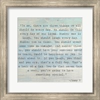 Three Things, Jimmy V Quote Fine Art Print