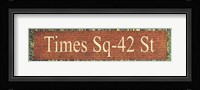 Times Square - 42nd Street Subway Sign Fine Art Print
