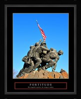 Fortitude-Iwo Jima Framed Print
