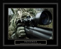 Patience - Military Man Framed Print