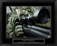 Patience - Military Man Framed Print