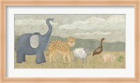 Animals All in a Row I Fine Art Print