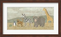Animals All in a Row II Fine Art Print