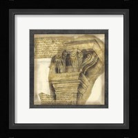 Antique Capitals II Framed Print