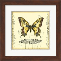 Butterfly and Wildflowers I Fine Art Print