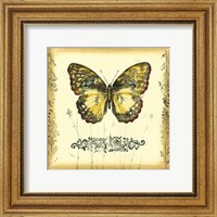 Butterfly and Wildflowers II Fine Art Print