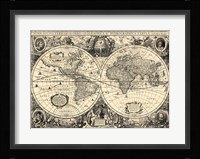Vintage World Map - Orbis Geographica Fine Art Print