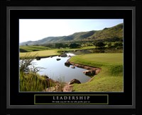 Leadership-Golf Framed Print