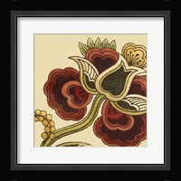 Paprika Floral I Framed Print