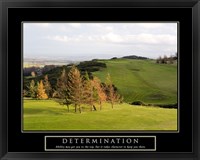Determination-Golf Framed Print