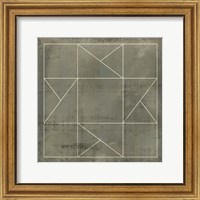 Geometric Blueprint II Fine Art Print