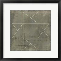Geometric Blueprint II Fine Art Print