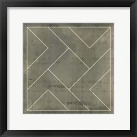 Geometric Blueprint VI Fine Art Print