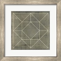 Geometric Blueprint VIII Fine Art Print