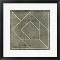 Geometric Blueprint VIII Fine Art Print