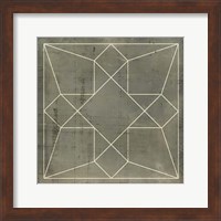 Geometric Blueprint IX Fine Art Print