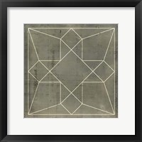 Geometric Blueprint IX Fine Art Print