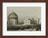 Baptistry, Cathedral &Leaning Tower Fine Art Print