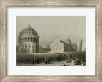 Baptistry, Cathedral &Leaning Tower Fine Art Print