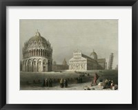 Baptistry, Cathedral &Leaning Tower Fine Art Print