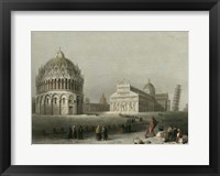 Baptistry, Cathedral &Leaning Tower Fine Art Print