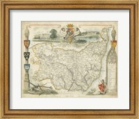 Map of Suffolk Fine Art Print